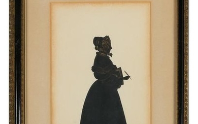 E. Whittle 19th Century A Full-Length Silhouette