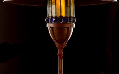 EARLY TIFFANY TABLE LAMP SIGNED GDT Co