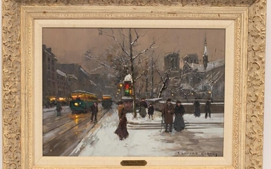 EDOUARD CORTES, (FRENCH 1882-1969), OIL ON CANVAS, H