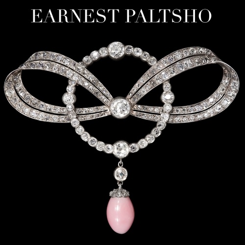 ERNST PALTSCHO (Attrib. to), BELLE EPOQUE LARGE DIAMOND AND ...
