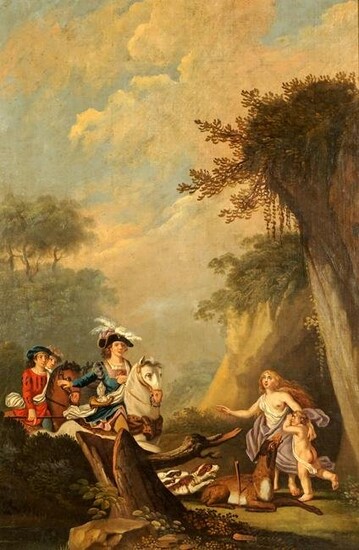 Early Allegorical Painting of Artemis and Actaeon