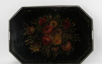 Early Tole Gallery Tray