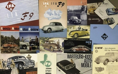 Eastern Euro brochures - IFA, DKW, Wartburg, Tatra