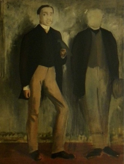 Edgar Degas Deux hommes en pied
