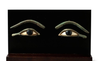 Egypt, late Period, 716-30 B.C., or earlier | Pair of Eyes and Eyebrows