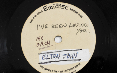 Elton John: An acetate recording of I've Been Loving You