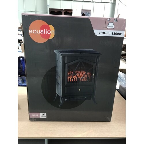 'Equation' Electric Fireplace 1800W, 18sq.m. (New)