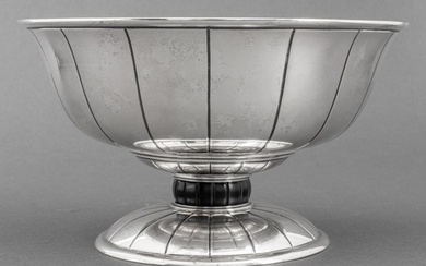 Erik Magnussen (Danish, 1884-1961) for Gorham sterling silver centerpiece bowl with repousse