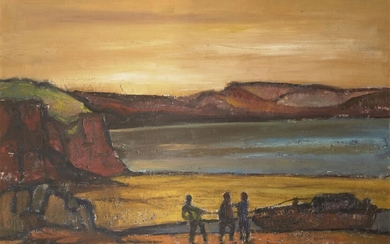Ernst Eisenmayer, Austrian/British 1920¬®2018 - Cornish Scene at Sunset, 1968; oil on canvas, signed and dated lower right 'Eisenmayer 68', 61 x 91.5 cm