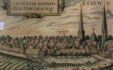 Essen, Civitatis Essensis, Braun & Hogenberg 1580