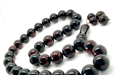 Exquisite Amber Tesbih made from Round Amber beads