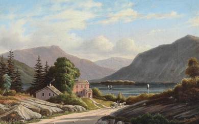 F. C. Kiærschou (b. Copenhagen 1805, d. s.p. 1891) Summer landscape from...