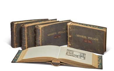 FIVE PHOTOGRAPH ALBUMS OF MISSION PELLIOT, EARLY TWENTIETH CENTURY