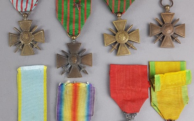 FRANCE : Légion d'honneur chevalier 3ème république, modèle de bijoutier, Médaille militaire 3ème république à...