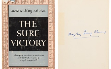 First Lady of China Madame Chiang Kai-shek Signed Copy of "The Sure Victory"