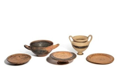 Five Greek Pottery Vessels