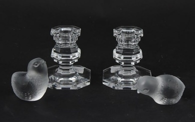 Four Baccarat Crystal Table Articles
