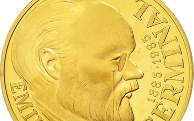 France - 100 Francs 1985 Emile Zola - Gold