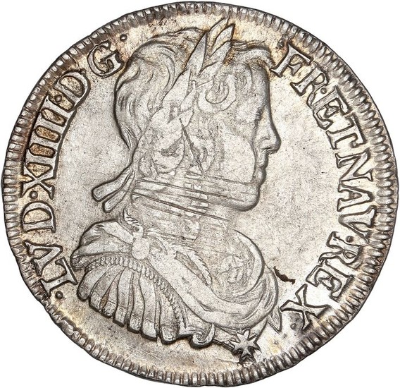 France - Louis XIV - 1/2 Écu 1655-L (Bayonne) - Silver