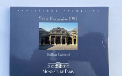France. Mint Set (BU) 1991 (9 monnaies)