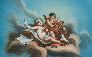Francois Boucher (1703-1770), Seguace - Allegoria delle Arti
