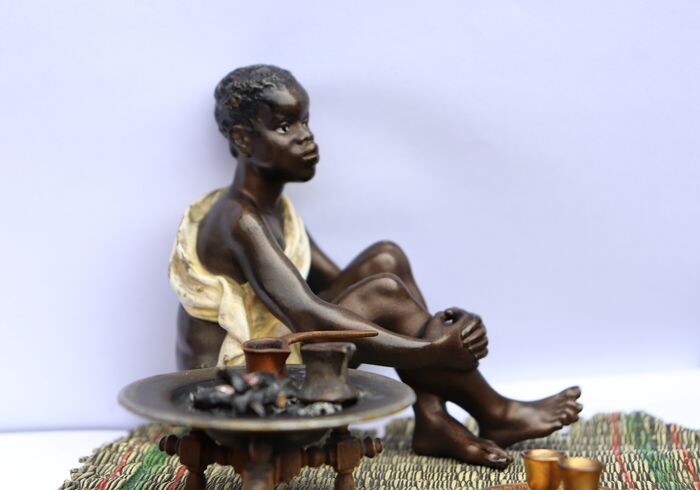 Franz Bergman Foundry - Figurine(s) - Bronze (cold painted) - Early 20th century