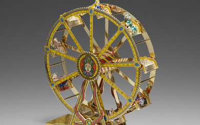 Gene Moore for Tiffany & Co., Silver gilt and enamel Ferris wheel