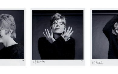 George Fearnley (British, 1939-2008) Three Prints of David Bowie, 1967,...
