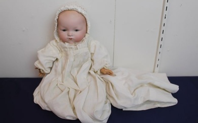 German Armand Marseille 341/4 Bisque Porcelain Head Baby Doll