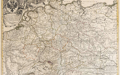 Germany.- Nell (Johann Peter) Neu-vermehrte Post-Charte durch gantz Teutschland, [c. 1730].