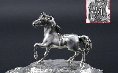 Germany sterling silver sculpture decoration-horse