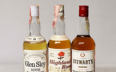 Glen Sloy 5 Years Old, Highland Rose, Stewart's, Scoth Whisky
