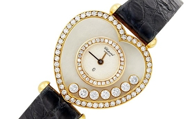 Gold and Diamond 'Happy Diamond' Wristwatch, Chopard
