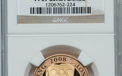 Great Britain: , Elizabeth II gold Proof "London Olympics - Hand Over" 2 Pounds 2008 PR69 Ultra Cameo NGC,...
