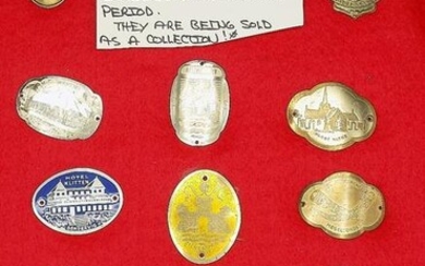 Great vintage collection of hiking medallions. From