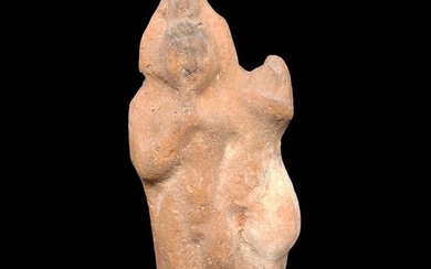 Greco-Roman Terracotta figure of Harpocrates, 18 x 7 cm
