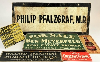 Group of Advertising Signs