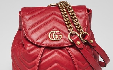 Gucci Red Quilted Leather Marmont