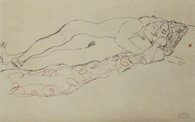 Gustave Klimt, Two Women, reproduction on wove paper