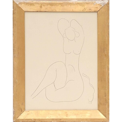 HENRI MATISSE 'Female Nude', 1933, engraving on watermarked ...