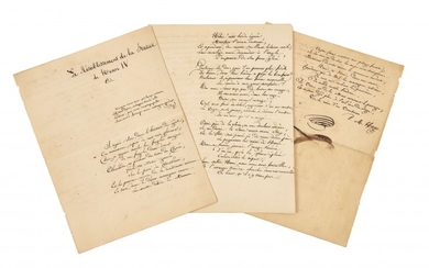 HUGO, Victor (1802-1885) Manuscrit autographe signé