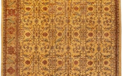 Hand-knotted Chobi Finest Beige Wool Rug 13'0" x 16'5"