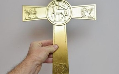 Handmade Brass Processional Cross Top (CU213) Church
