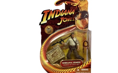 Hasbro Lucas Films (c2008) Indiana Jones action figures including Indiana Jones, Ucha Warrior, Colonel Dovchenko, German & Russian Soldiers, boxed (5)