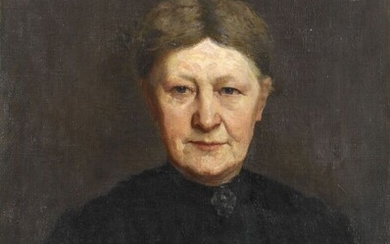 Henri Le SIDANER (1862-1939) « Portrait présumée de Mme Evrard, 1889 » Huile sur toile...