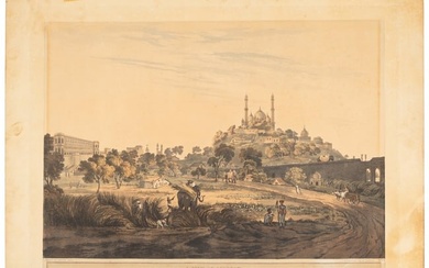 Henry Salt aquatint of Lucknow, India