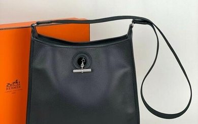 Hermès Vespa TPM black Leather Epsom Shoulder Bag