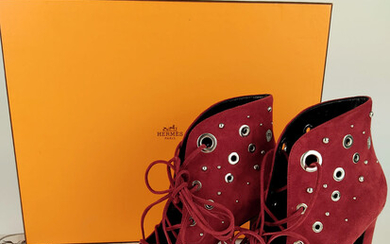 Hermès suede ankle boots (EU 38.5)