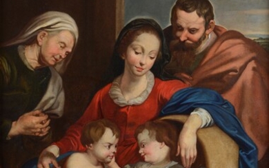 Scuola Fiamminga, XVIII sec., Holy Family (copy from Rubens)