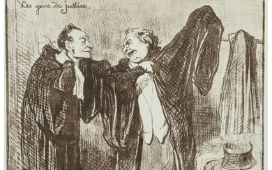 Honoré Daumier (1808-1879), Avant l'audience, from Les Gens du Justice
